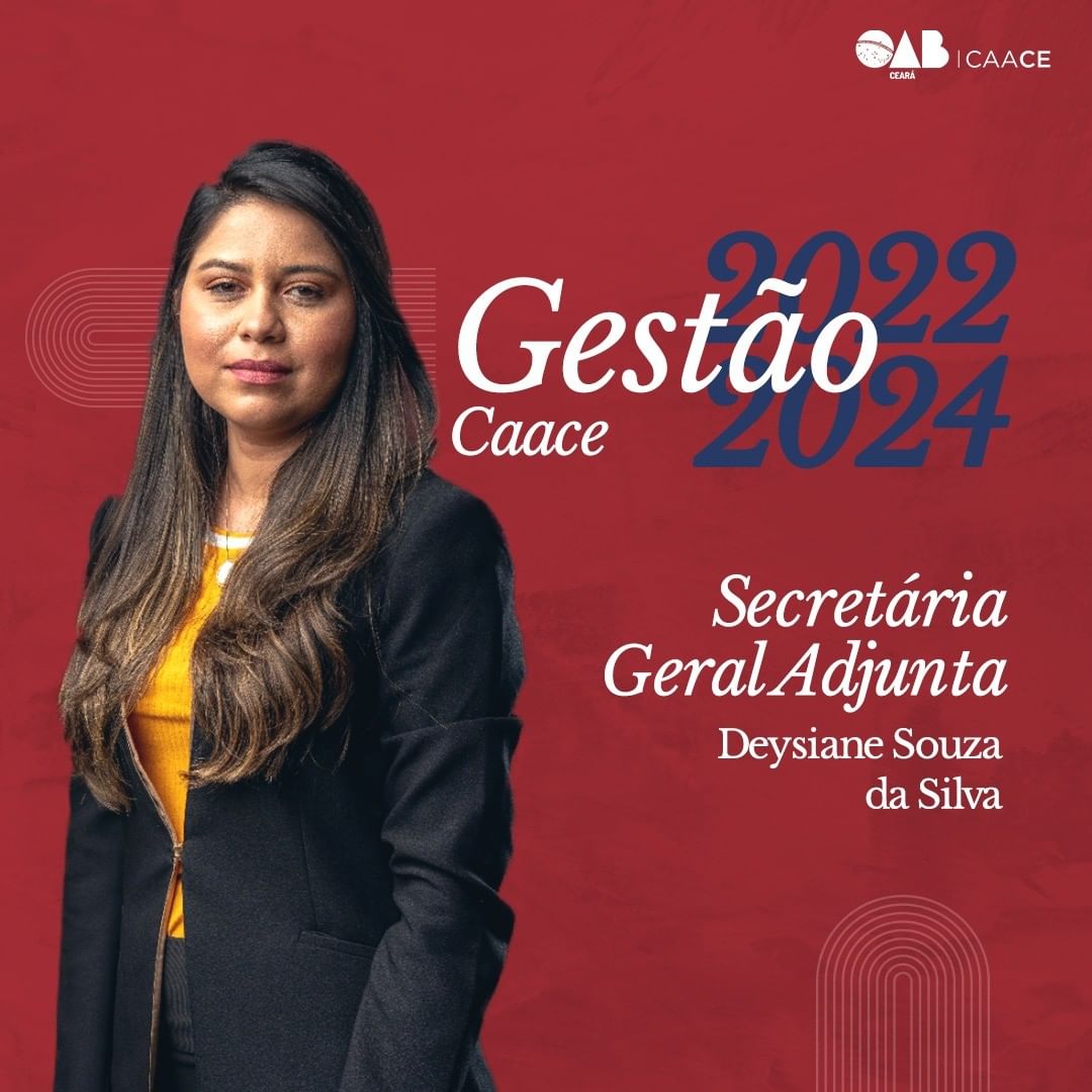 Conheça a gestão 2022-2024: Deysiane Souza, secretária-geral adjunta da CAACE