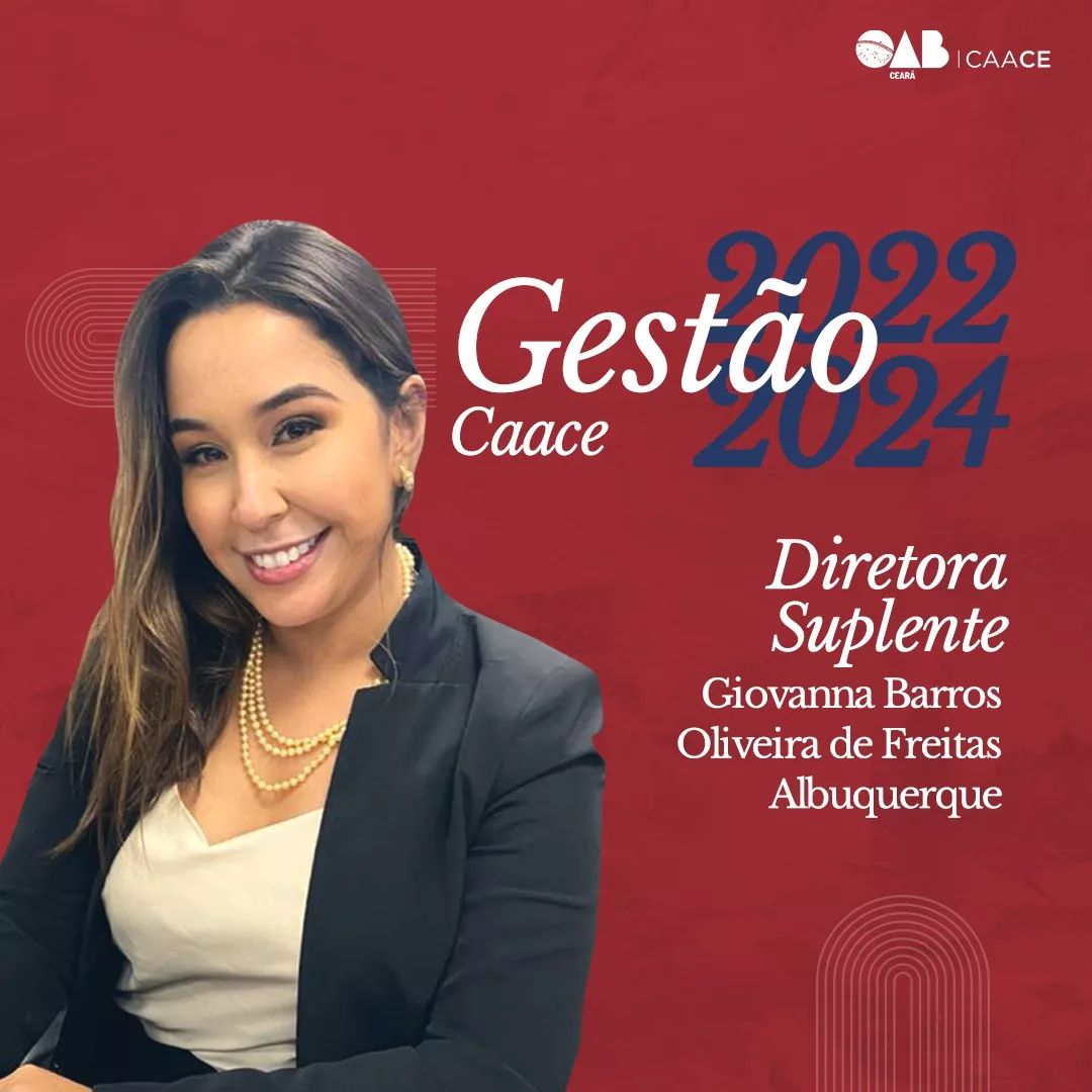 Conheça a gestão 2022-2024: Giovanna Barros, diretora suplente da CAACE