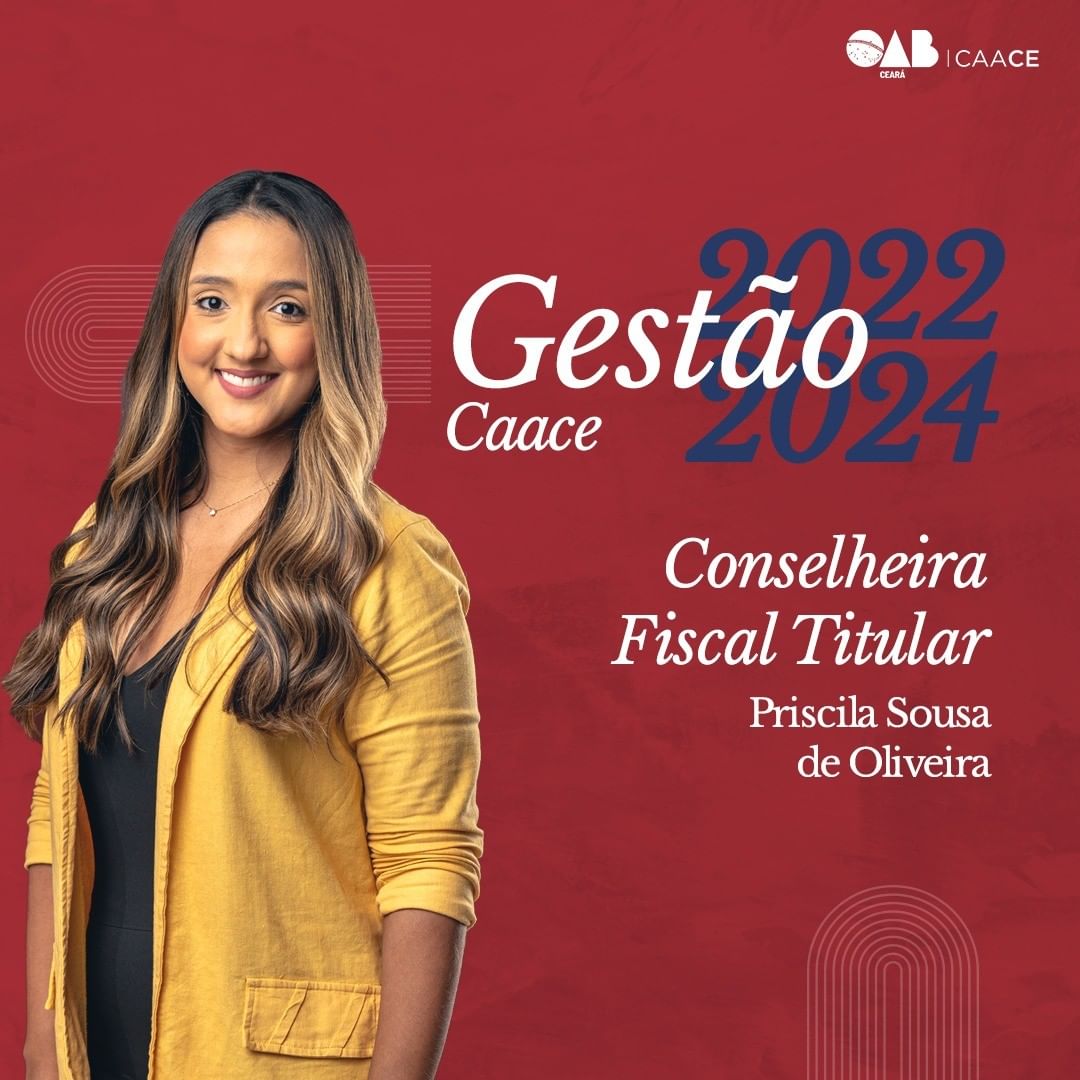 Conheça a gestão 2022-2024: Priscila Sousa, conselheira fiscal titular da CAACE