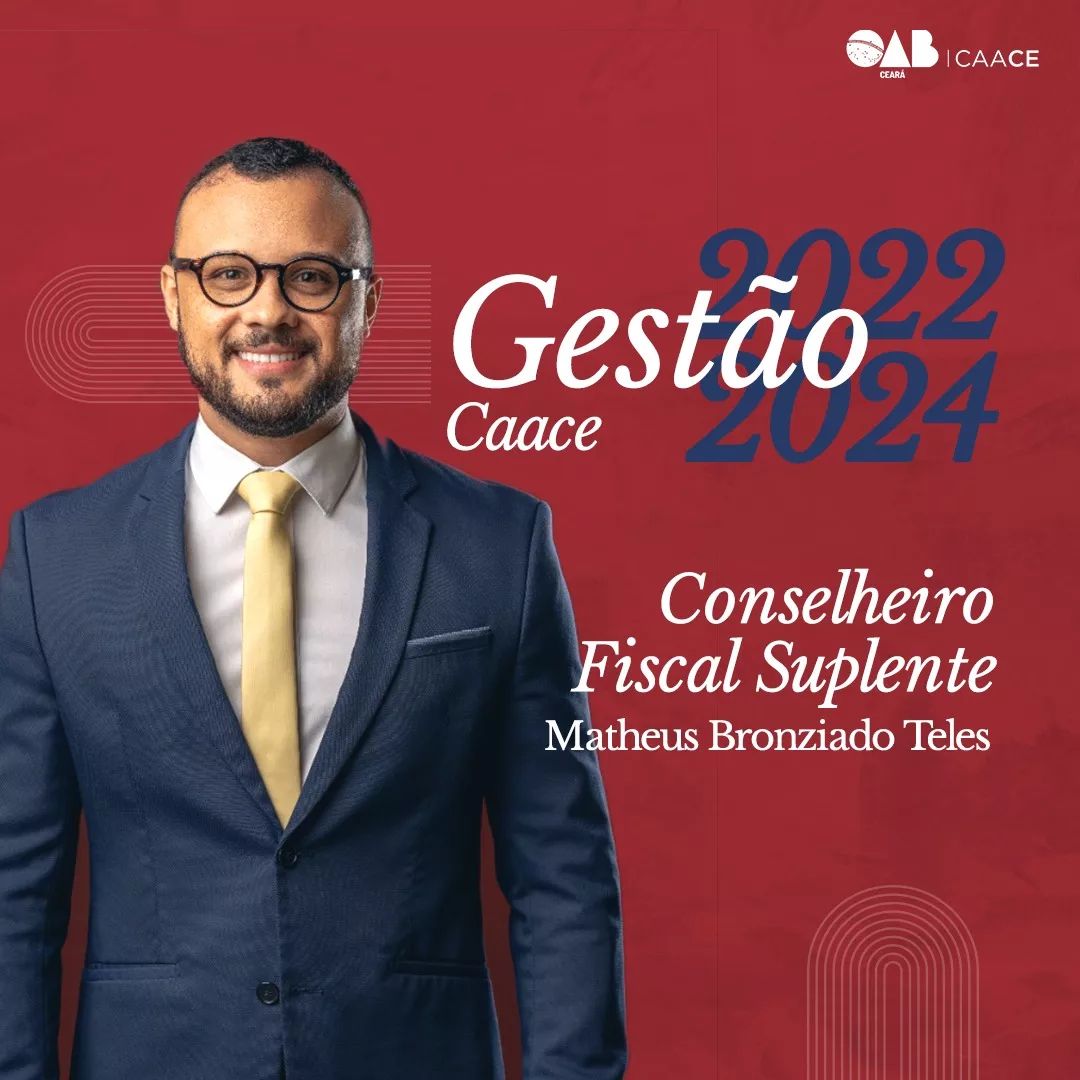 Conheça a gestão 2022-2024: Matheus Teles, conselheiro fiscal suplente da CAACE