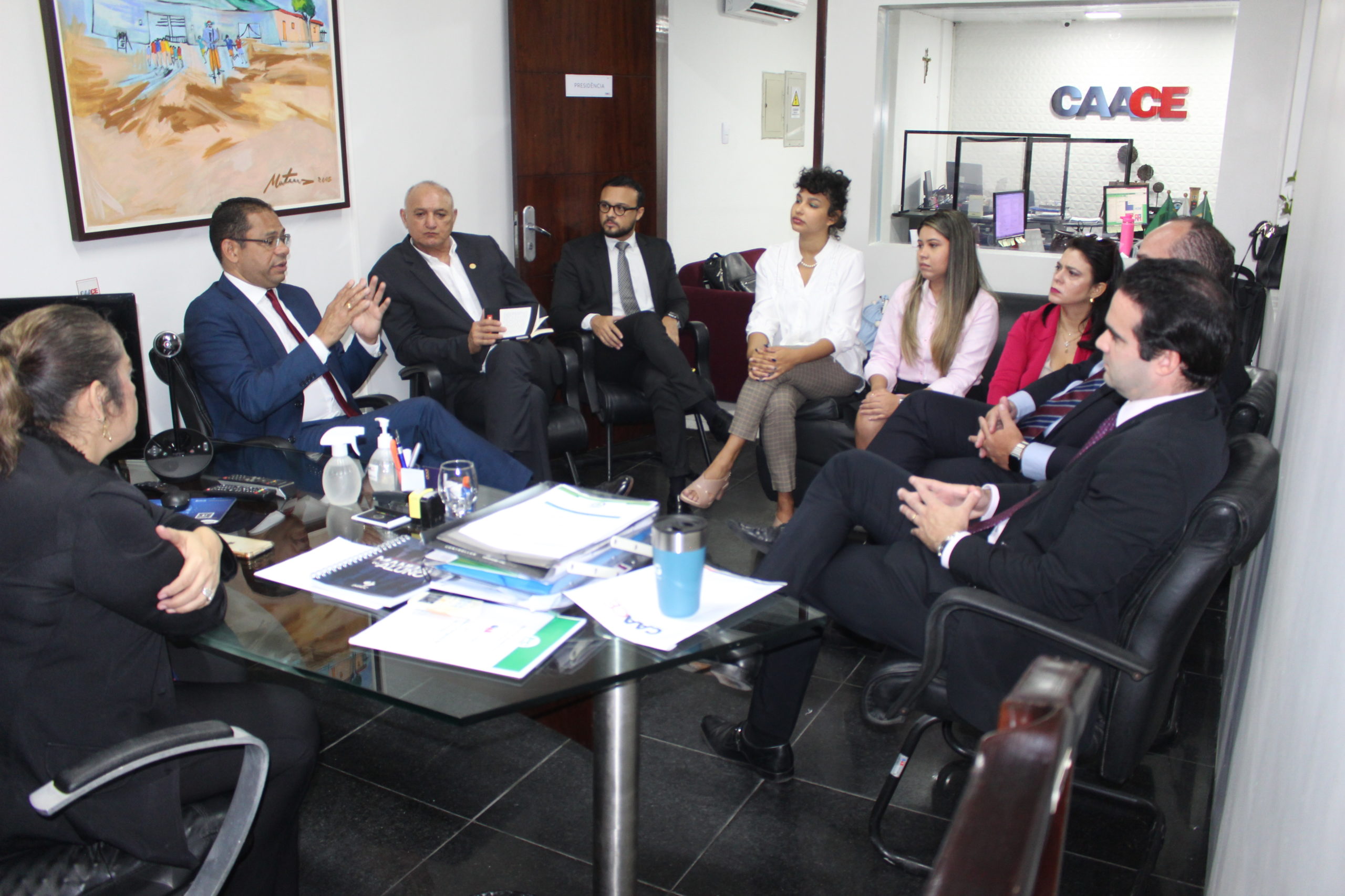 Futuro desembargador, advogado André Costa visita sede da CAACE e se reúne com diretoria