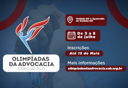 Prorrogadas as inscrições para as Olimpíadas da Advocacia, em Goiás